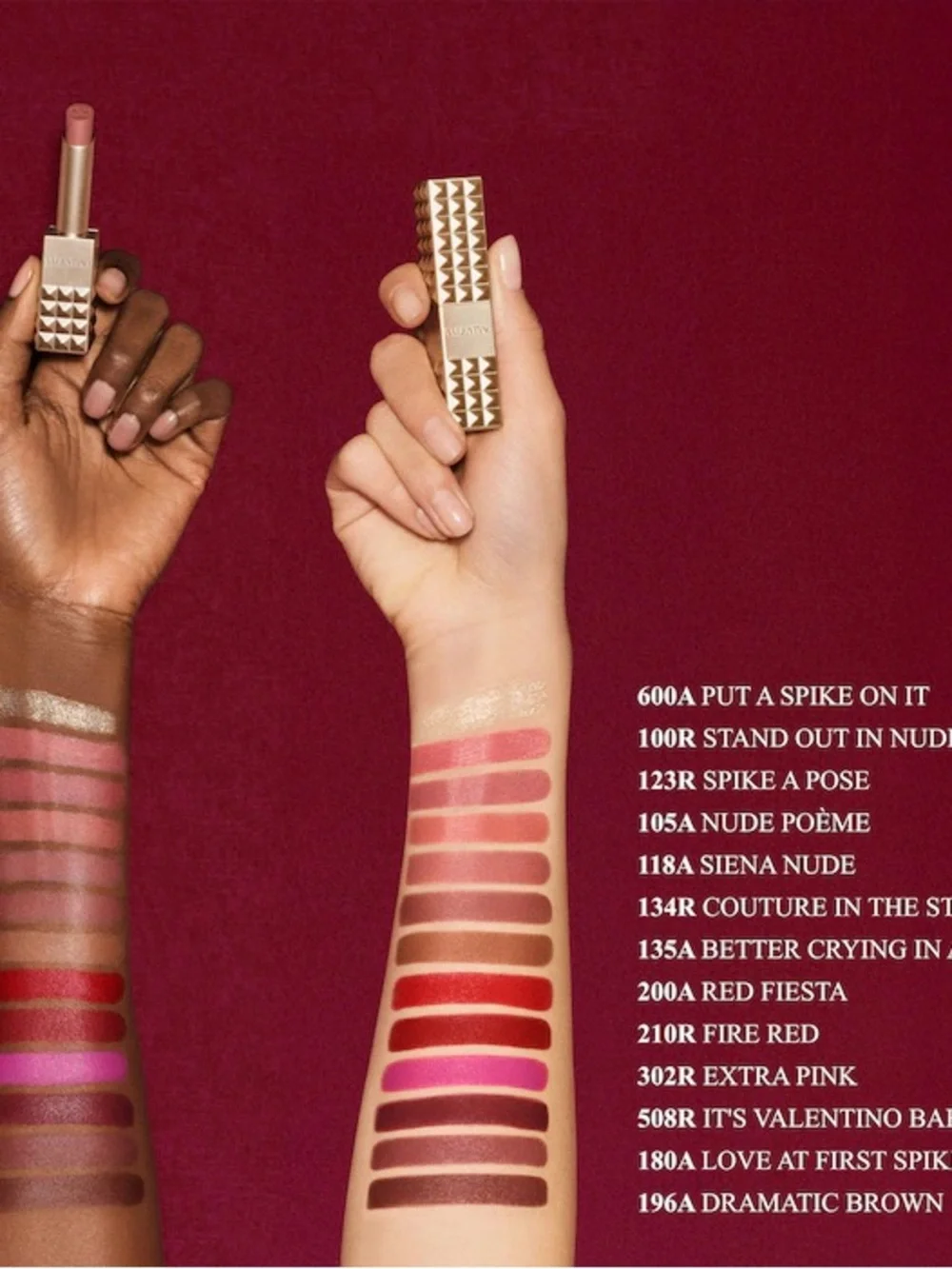 Valentino Spike Valentino Buttery Matte Lipstick 508R - It's Valentino Baby